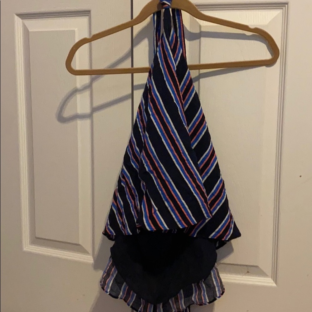 Striped halter top